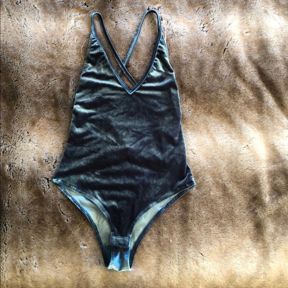 Velvet bodysuit